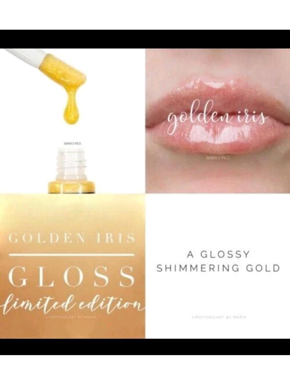 Golden Iris LipSence Lip Gloss - Limited Edition Shimmering Gold